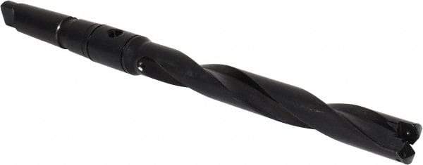Allied Machine and Engineering - Series 1.5, 55/64 to 15/16" Diam, 3MT Taper Shank, Helical Flute Spade Drill - 6-3/4" Max Depth, 9-39/64" Body Length, 13-5/32" OAL, Standard Length, Through Coolant - Eagle Tool & Supply