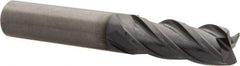 OSG - 3/8", 1" LOC, 3/8" Shank Diam, 2-1/2" OAL, 4 Flute, Solid Carbide Square End Mill - Single End, TiAlN Finish, Spiral Flute, 35° Helix, Centercutting, Right Hand Cut, Right Hand Flute, Series HP441 - Eagle Tool & Supply