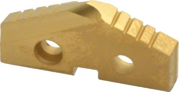 Allied Machine and Engineering - 1-5/16" Diam x 3/16" Thick, Seat Code 2, 132° Included Angle Spade Drill Insert - TiN Coated, Carbide, Grade P40, Series T-A - Eagle Tool & Supply
