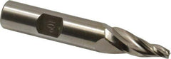 Made in USA - 10° Taper Angle per Side, 5/32" Small End Diam, 1" LOC, High Speed Steel 3 Flute Tapered Square End Mill - 3-1/8" OAL, 1/2" Shank Diam - Eagle Tool & Supply