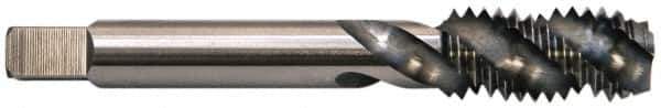 Balax - 7/16-20 UNF 3 Flute Modified Bottoming Spiral Flute Tap - Powdered Metal, Bright Finish, 3-5/32" OAL, Right Hand Flute, Right Hand Thread, H5, Series BX200 - Eagle Tool & Supply