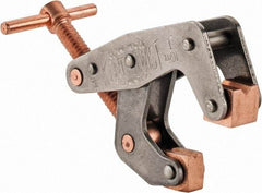 Kant Twist - 350 Lb, 1" Max Opening, 1/2" Open Throat Depth, 1/2" Closed Throat Depth, Cantilever Clamp - High Tensile Steel Jaw, T-Handle, 2-1/8" OAL, 1-3/4" Max Width - Eagle Tool & Supply