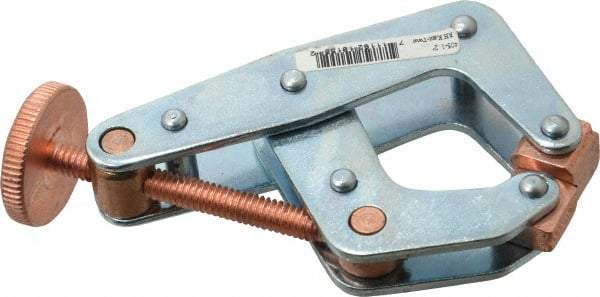 Kant Twist - 800 Lb, 2" Max Opening, 1-1/8" Open Throat Depth, 1-1/4" Closed Throat Depth, Cantilever Clamp - High Tensile Steel Jaw, Round Handle, 3-1/2" OAL, 3-1/4" Max Width - Eagle Tool & Supply