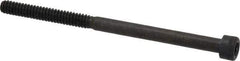 Made in USA - #10-24 UNC Hex Socket Drive, Socket Cap Screw - Alloy Steel, Black Oxide Finish, Partially Threaded, 3" Length Under Head - Eagle Tool & Supply