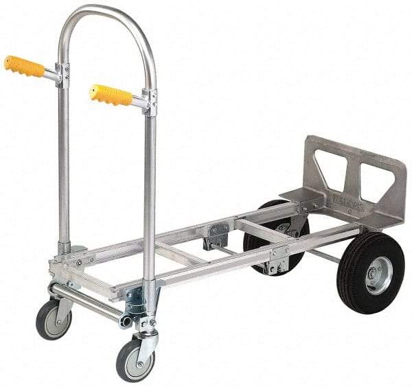 Value Collection - 51-3/4" OAH Hand Truck - Dual Grip/Loop Handle, Aluminum - Eagle Tool & Supply