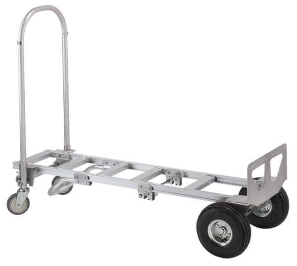 Value Collection - 61-1/2" OAH Hand Truck - Dual Loop Handle, Aluminum - Eagle Tool & Supply