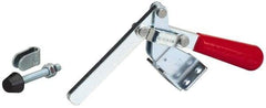 De-Sta-Co - 375 Lb Holding Capacity, Vertical Handle, Manual Hold Down Toggle Clamp - 60° Handle Movement, 185° Bar Opening, Solid Bar, Flanged Base, Carbon Steel - Eagle Tool & Supply