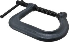 Wilton - Regular-Duty 4" Max Opening, 4" Throat Depth, Forged Steel Standard C-Clamp - 4,100 Lb Capacity, 0" Min Opening, Square Deep Throat - Eagle Tool & Supply