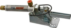 Lapeer - 50 Lb Inner Hold Capacity, Horiz Mount, Air Power Hold-Down Toggle Clamp - 1/8 NPTF Port, 95° Bar Opening, 1" Height Under Bar - Eagle Tool & Supply