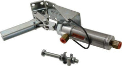 Lapeer - 100 Lb Inner Hold Capacity, Horiz Mount, Air Power Hold-Down Toggle Clamp - 1/8 NPTF Port, 110° Bar Opening, 1-3/8" Height Under Bar - Eagle Tool & Supply