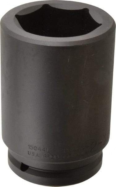 Proto - 1-1/2" Drive 2-3/4" Deep Impact Socket - 6 Points, 6-1/8" OAL - Eagle Tool & Supply