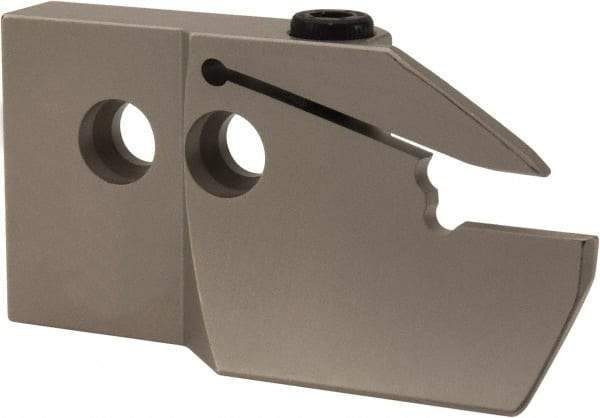 Iscar - 4mm Groove Width, 25mm Max Depth of Cut, Right Hand Cut, HFAE Indexable Grooving Blade - DGN/DGNC/DGNM-C, DGN/DGNM-J/JS/JT, DGN-UT/UA, GRIP, HFPR/L, HGPL Insert Style, Series Heliface - Eagle Tool & Supply