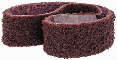 3M - 1" Wide x 18" OAL, Aluminum Oxide Abrasive Belt - Aluminum Oxide, Medium, Nonwoven, Series SC-BS - Eagle Tool & Supply