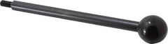 Gibraltar - 1/4-20 Stem, 1" Knob Diam, 3/8" Shaft Diam, Gear Lever Arm with Ball Knob - 1/2" Thread Length, 6" Handle Length, Carbon Steel Shaft, Plastic Knob - Eagle Tool & Supply