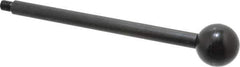 Gibraltar - 3/8-16 Stem, 1-3/8" Knob Diam, 1/2" Shaft Diam, Gear Lever Arm with Ball Knob - 1/2" Thread Length, 8" Handle Length, Carbon Steel Shaft, Plastic Knob - Eagle Tool & Supply
