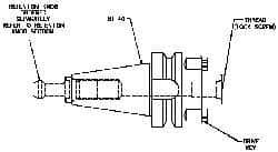 Collis Tool - CAT50 Taper Shank 1-1/4" Pilot Diam Shell Mill Holder - 5-1/2" Flange to Nose End Projection, 2-3/4" Nose Diam, 5/8-18 Lock Screw - Exact Industrial Supply