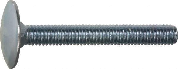 Value Collection - 5/16-18, 1-1/2" Length Under Head, Step Bolt - 1-1/16" Head Diam, 1006-1050 Steel, Zinc-Plated Finish - Eagle Tool & Supply