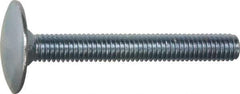 Value Collection - 5/16-18, 1-1/2" Length Under Head, Step Bolt - 1-1/16" Head Diam, 1006-1050 Steel, Zinc-Plated Finish - Eagle Tool & Supply
