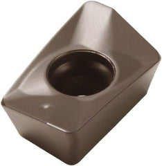 Seco - XOMX120404 MD13 Grade MP1500 Carbide Milling Insert - TiCN/Al2O3 Finish, 0.155" Thick, 0.016" Corner Radius - Eagle Tool & Supply
