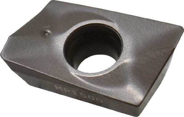 Seco - XOMX180608 D16 Grade MP1500 Carbide Milling Insert - TiCN/Al2O3 Finish, 1/4" Thick, 0.031" Corner Radius - Eagle Tool & Supply