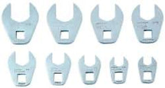 Proto - 9 Piece 3/8" Drive Open End Crowfoot Wrench Set - 3/8 to 7/8" - Eagle Tool & Supply