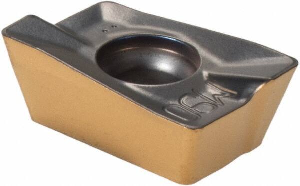 Iscar - HM90 ADKT1505 PDR Grade IC810 Carbide Milling Insert - AlTiN/TiN Finish, 0.23" Thick, 0.79mm Corner Radius - Eagle Tool & Supply