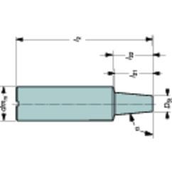 AE12-A16-CS-075 Milling Cutters With Exchangeable Solid Cutting Head - Eagle Tool & Supply