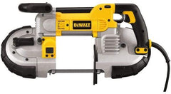 DeWALT - 120 Volt, Electric Handheld Bandsaw - 2.44 m Cord Length, 5 Inch (Round) and 5 x 4-3/4 Inch (Rectangular) Depth of Cut, 100 and 350 SFPM, 10 Amp - Eagle Tool & Supply