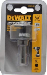 DeWALT - 7/8" Diam, 5/8" Cutting Depth, Hole Saw - Bi-Metal Saw, Toothed Edge - Eagle Tool & Supply