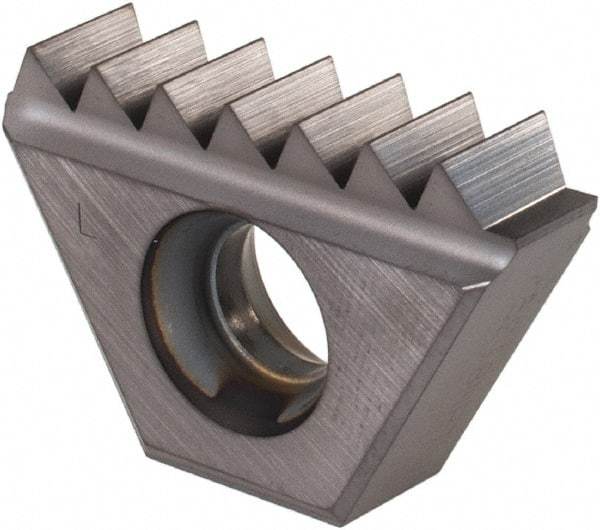 Vargus - 8 TPI, Internal/External Thread, NPT Standard, 5EI VBX Grade Thread Mill Insert - Carbide, TiCN Coating - Eagle Tool & Supply