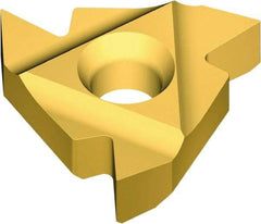 Vargus - 3ER External Right Hand 11.5 NPTF Laydown Threading Insert - Grade VKX, TiN Coated Carbide, 9.53mm Inscribed Circle - Eagle Tool & Supply
