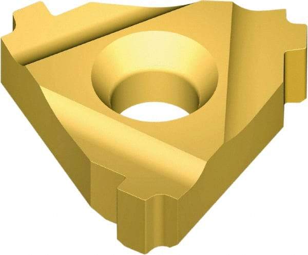 Vargus - 5ER External Right Hand SAGE Laydown Threading Insert - Grade VKX, TiN Coated Carbide, 15.88mm Inscribed Circle - Eagle Tool & Supply