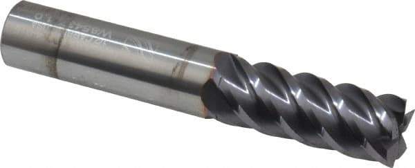 Niagara Cutter - 1/2", 5 Flute, Single End, Solid Carbide, 0.015" Corner Radius End Mill - 3" OAL, 45° Helix, Right Hand Flute, 1-1/4" LOC, Right Hand Cut - Eagle Tool & Supply