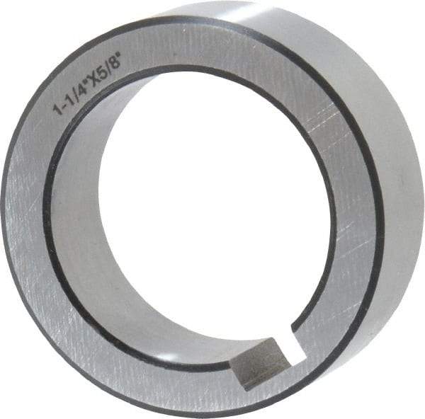 Interstate - 1-1/4" ID x 1-3/4" OD, Alloy Steel Machine Tool Arbor Spacer - 5/8" Thick - Exact Industrial Supply