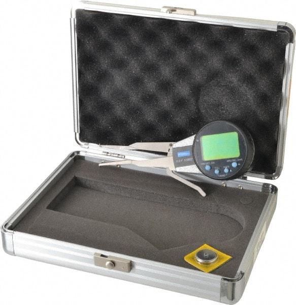 Fowler - 0.2 to 1 Inch, Inside Electronic Caliper Gage - 0.0005 Inch Resolution, 0.0008 Inch Accuracy, 2 Inch Leg Length - Eagle Tool & Supply