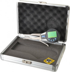 Fowler - 0.2 to 1 Inch, Inside Electronic Caliper Gage - 0.0005 Inch Resolution, 0.0008 Inch Accuracy, 2 Inch Leg Length - Eagle Tool & Supply