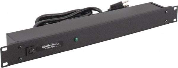 Wiremold - 6 Outlets, 120 Volts, 15 Amps, 6' Cord, Power Outlet Strip - 1 Circuits, Rack Mount, 5-15P NEMA Configuration, 19" Strip, cULus, UL Listed File 1449 - Eagle Tool & Supply