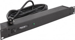 Wiremold - 6 Outlets, 120 Volts, 15 Amps, 15' Cord, Power Outlet Strip - 1 Circuits, Rack Mount, 5-15P NEMA Configuration, 19" Strip, cULus, UL Listed File 1449 - Eagle Tool & Supply