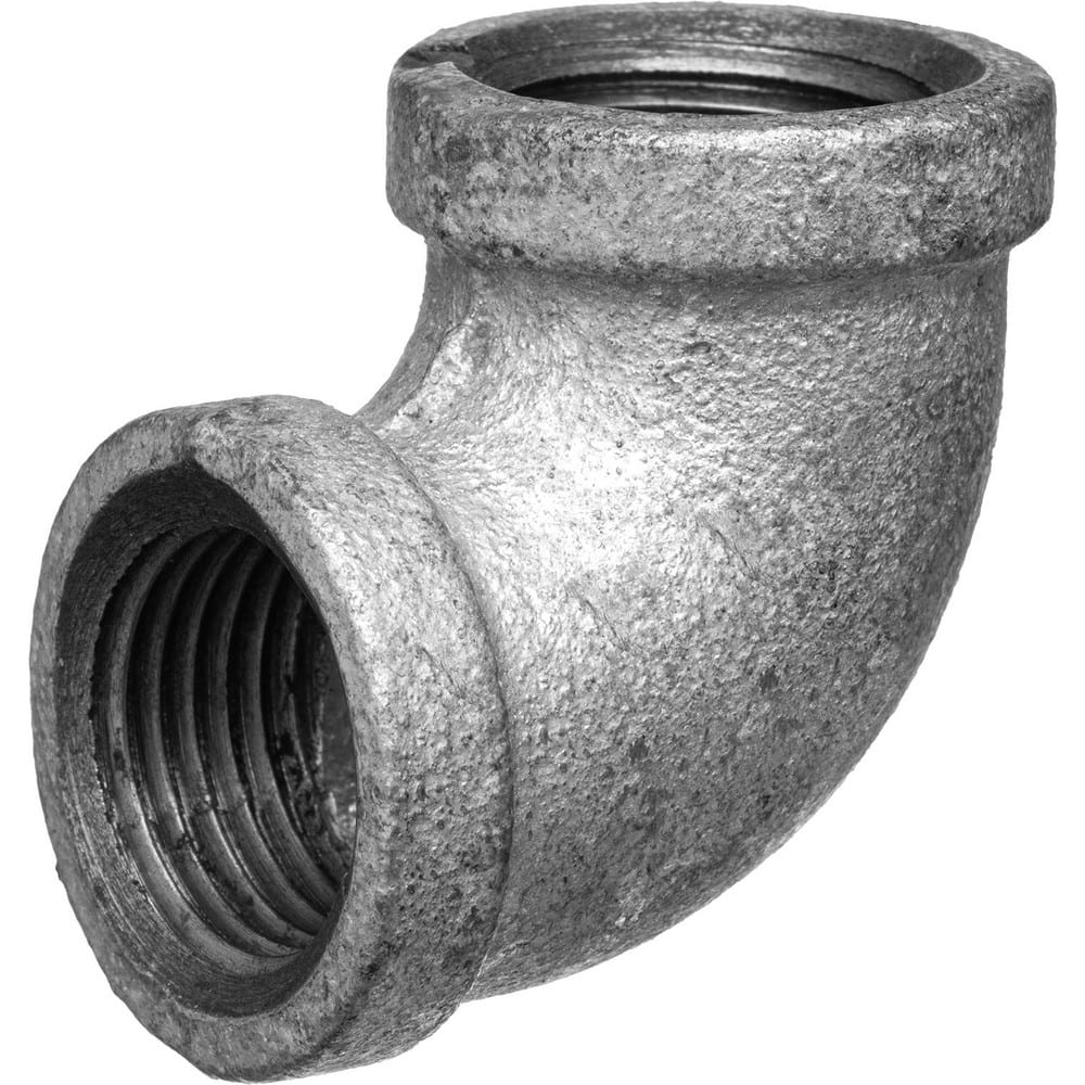 Galvanized Pipe Fittings; Material: Galvanized Malleable Iron; Fitting Shape: 90 ™ Elbow; Thread Standard: BSPT; End Connection: Threaded; Class: 150; Lead Free: Yes; Standards: ASTM A197; BS EN 1562