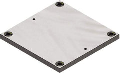 Jergens - 400mm Long x 400mm Wide Steel Fixture Plate - 1.13" Plate Thickness - Eagle Tool & Supply