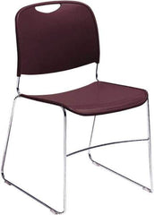 NPS - Polypropylene Blue Stacking Chair - Chrome Frame, 17" Wide x 22-1/2" Deep x 31" High - Eagle Tool & Supply