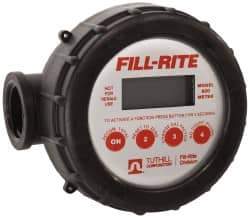 Tuthill - 1" FNPT Port Nutating Disc Flowmeter - 125 Max psi, 2 to 20 GPM, Polyethylene - Eagle Tool & Supply