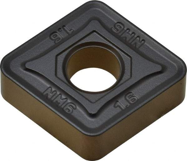 Walter - CNMG434 NM6 Grade WPP10 Carbide Turning Insert - TiCN/Al2O3/TiN Finish, 80° Diamond, 1/2" Inscr Circle, 3/16" Thick, 1/16" Corner Radius - Eagle Tool & Supply
