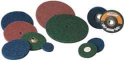 Standard Abrasives - 3" Disc Diam, Aluminum Oxide Quick Change Disc - Type R Attaching System, Nonwoven, Blue, Medium Grade, 8,000 RPM - Eagle Tool & Supply