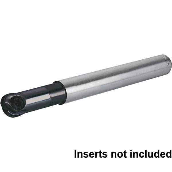 Kennametal - 3/8" Cut Diam, 1/2" Shank Diam, 3.543" OAL, Indexable Ball Nose End Mill - Eagle Tool & Supply