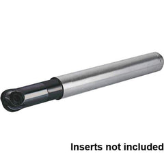 Kennametal - 3/8" Cut Diam, 1/2" Shank Diam, 3.543" OAL, Indexable Ball Nose End Mill - Eagle Tool & Supply