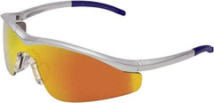 MCR Safety - Fire Mirror Lenses, Framed Safety Glasses - Scratch Resistant, Size Universal, Wrap Around - Eagle Tool & Supply