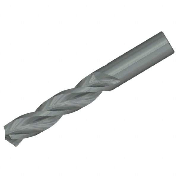 Kennametal - 6.97mm 130° Solid Carbide Jobber Drill - Bright Finish, Right Hand Cut, Spiral Flute, Straight Shank, 91mm OAL, Standard Point - Eagle Tool & Supply