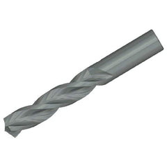 Kennametal - 6.97mm 130° Solid Carbide Jobber Drill - Bright Finish, Right Hand Cut, Spiral Flute, Straight Shank, 91mm OAL, Standard Point - Eagle Tool & Supply