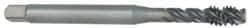 OSG - 1-1/4 - 7 UNC 4 Flute 2B Modified Bottoming Spiral Flute Tap - Vanadium High Speed Steel, Oxide Finish, 180mm OAL, Right Hand Flute, Right Hand Thread - Eagle Tool & Supply
